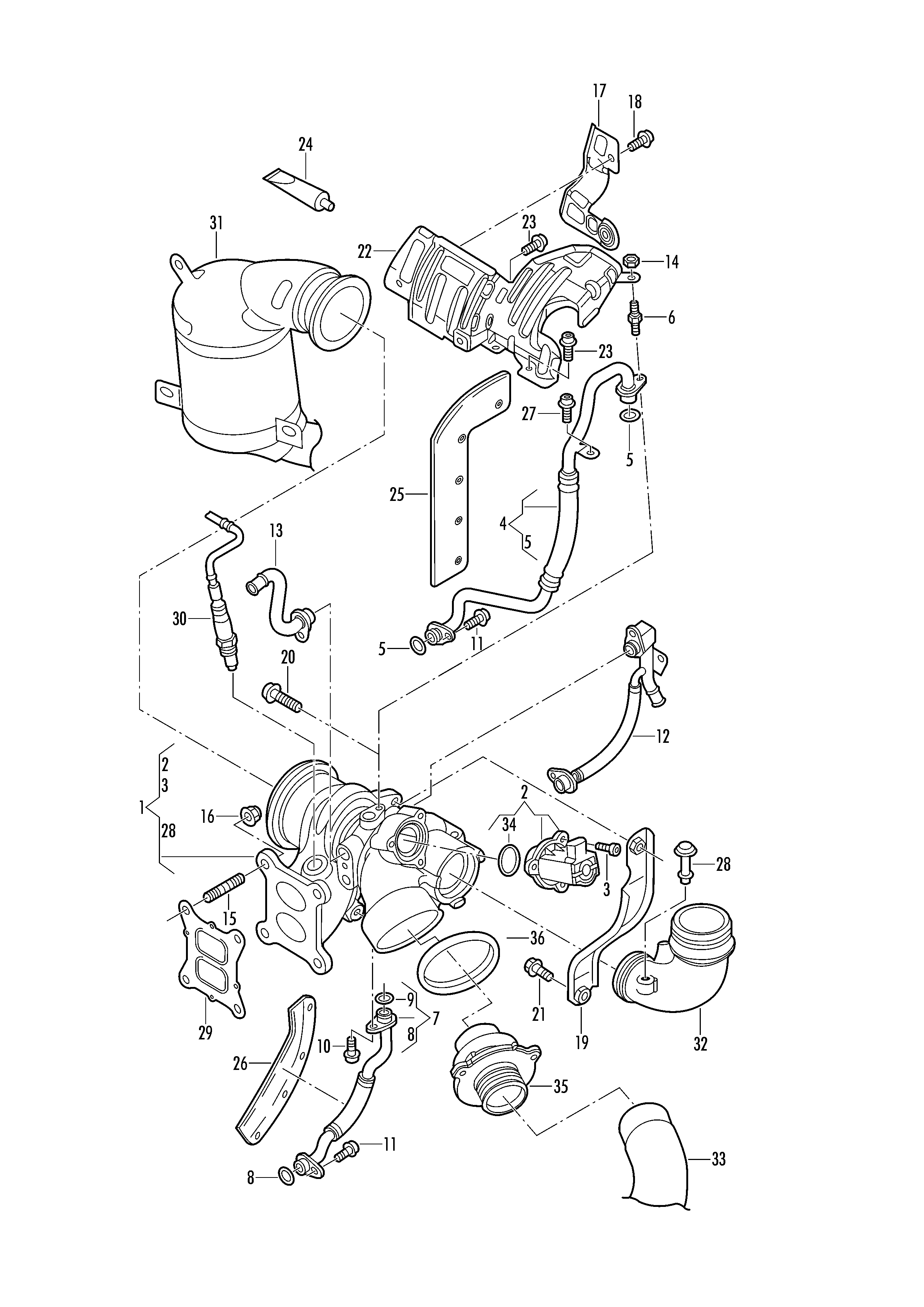 AUDI 06L 253 039A - Gasket, exhaust manifold parts5.com