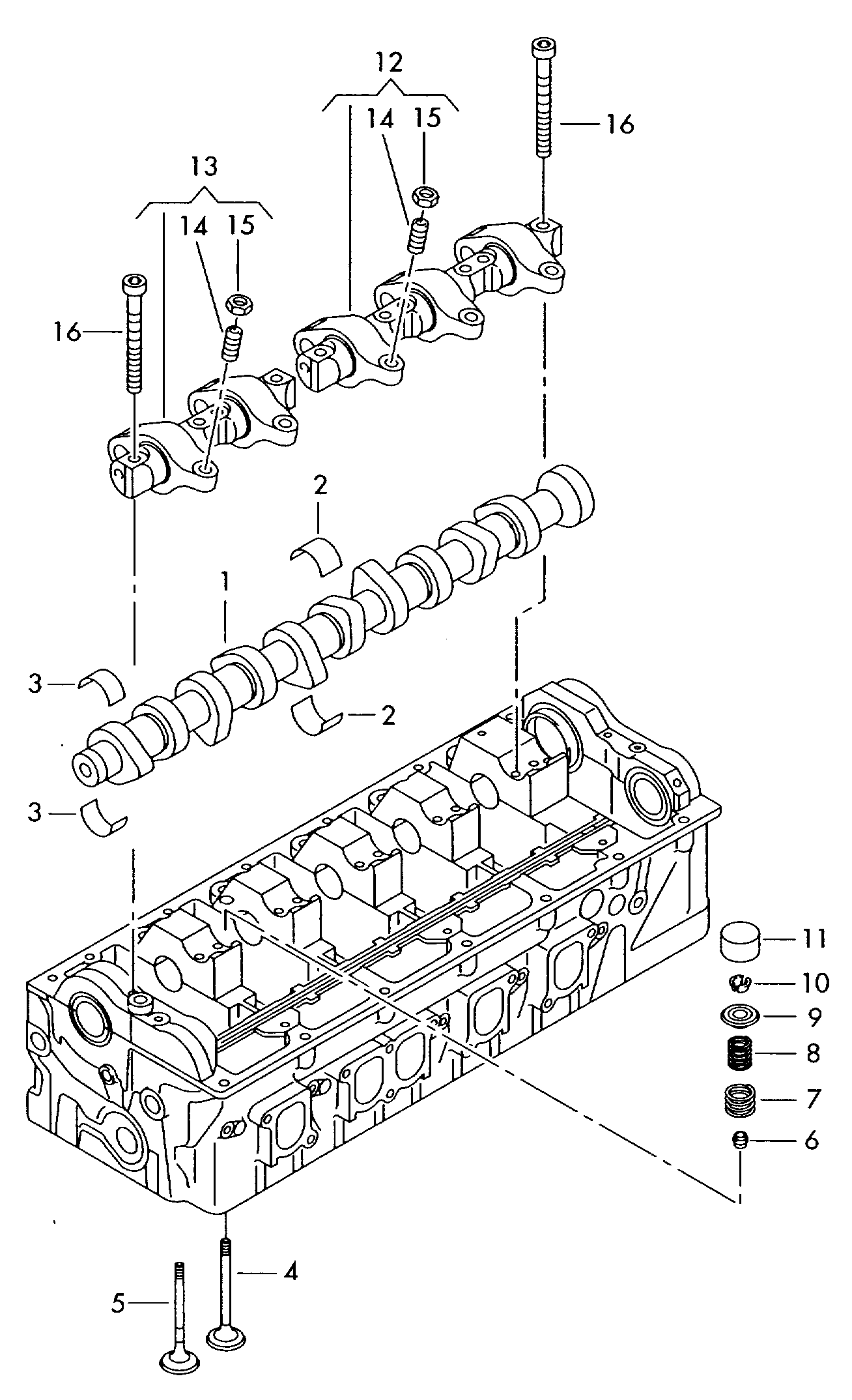 VAG 070109101Q - Camshaft www.parts5.com