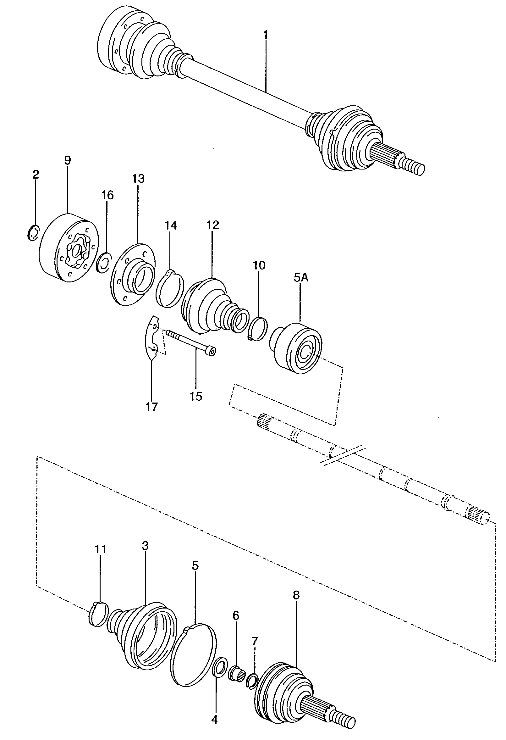 AUDI ZBC 407 331 - Σετ άρθρωσης, άξονας μετάδ. κίν. www.parts5.com