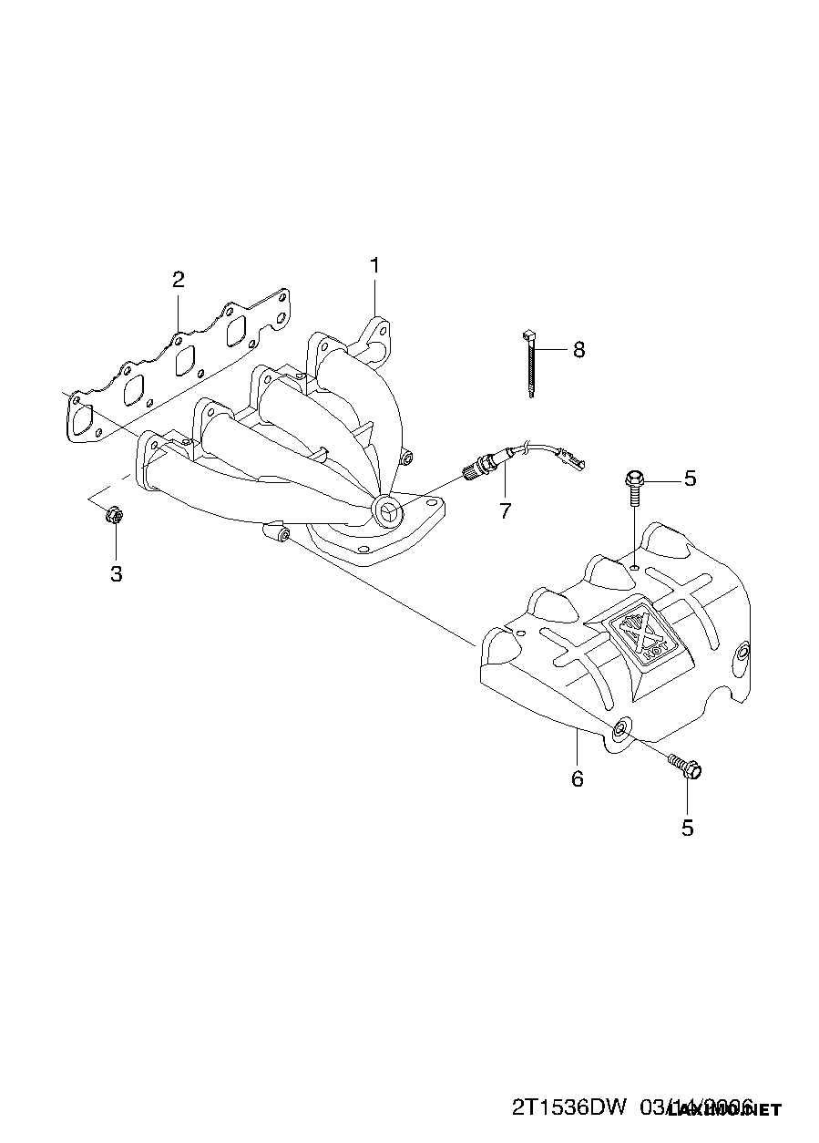 Chevrolet 96417830 - Érzékelő, szívócső nyomás www.parts5.com